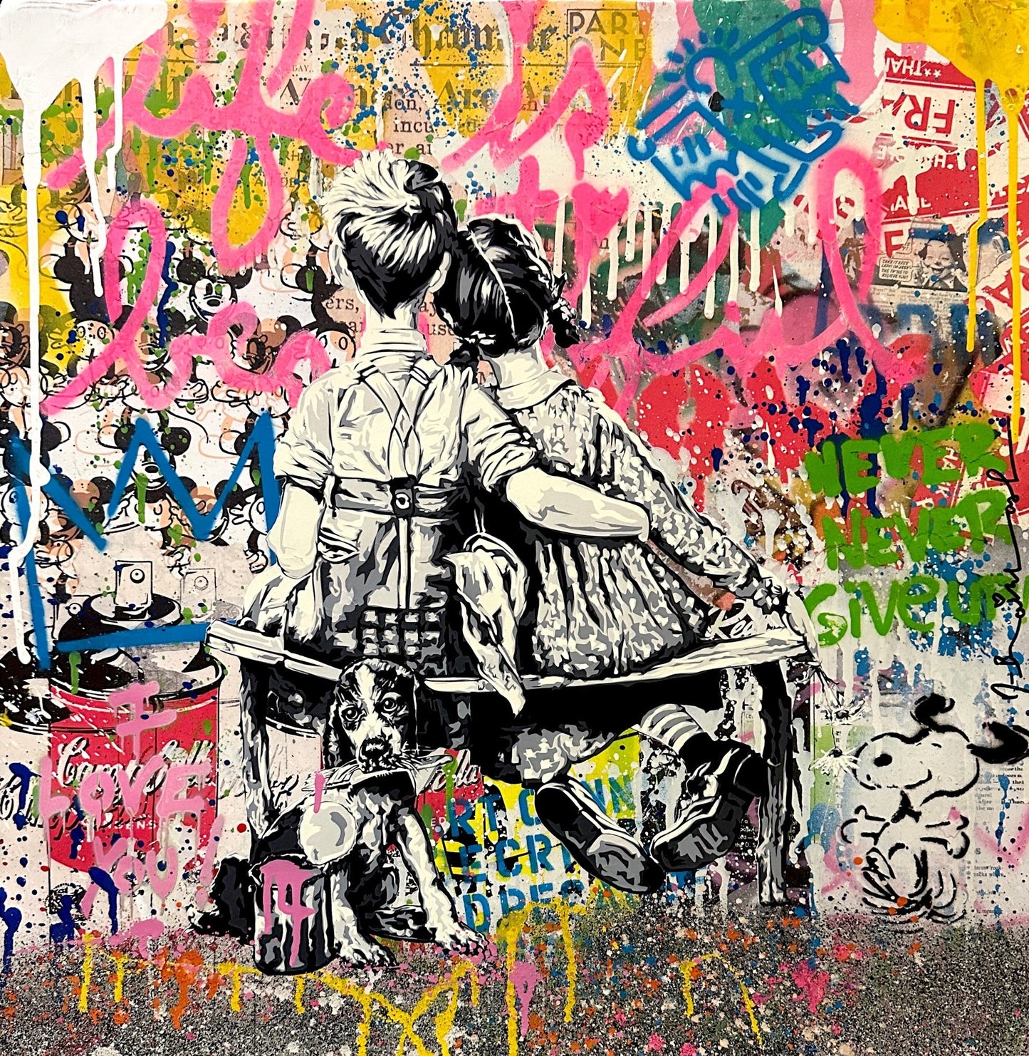 Work Well Together by Mr. Brainwash Mr. Brainwash