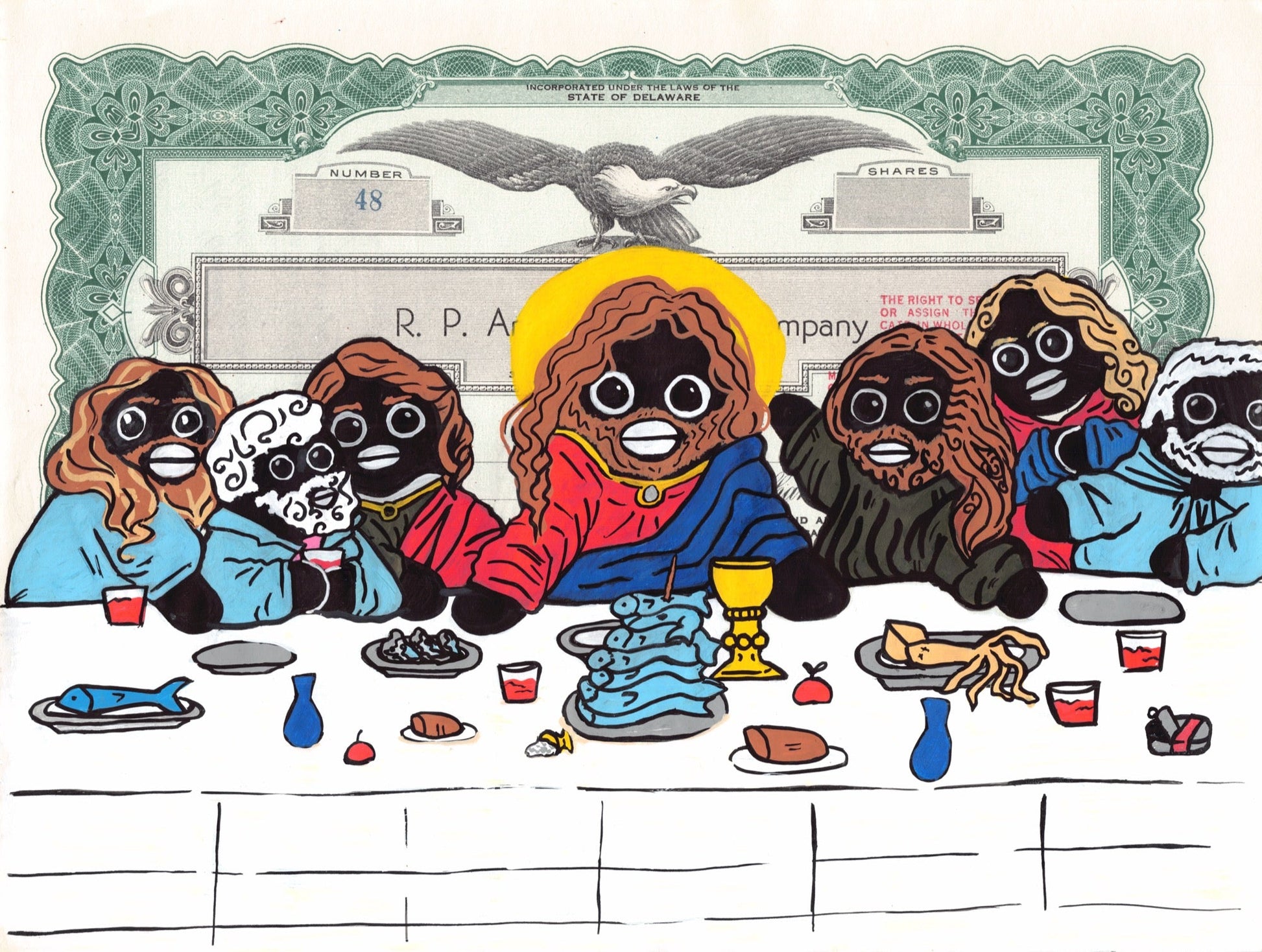 Last supper by Penguino Penguino