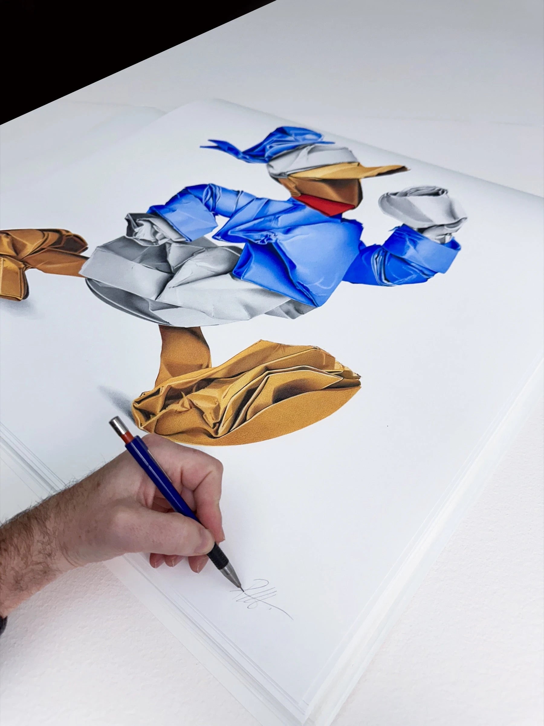 Donald Duck Origami Alessandro Paglia
