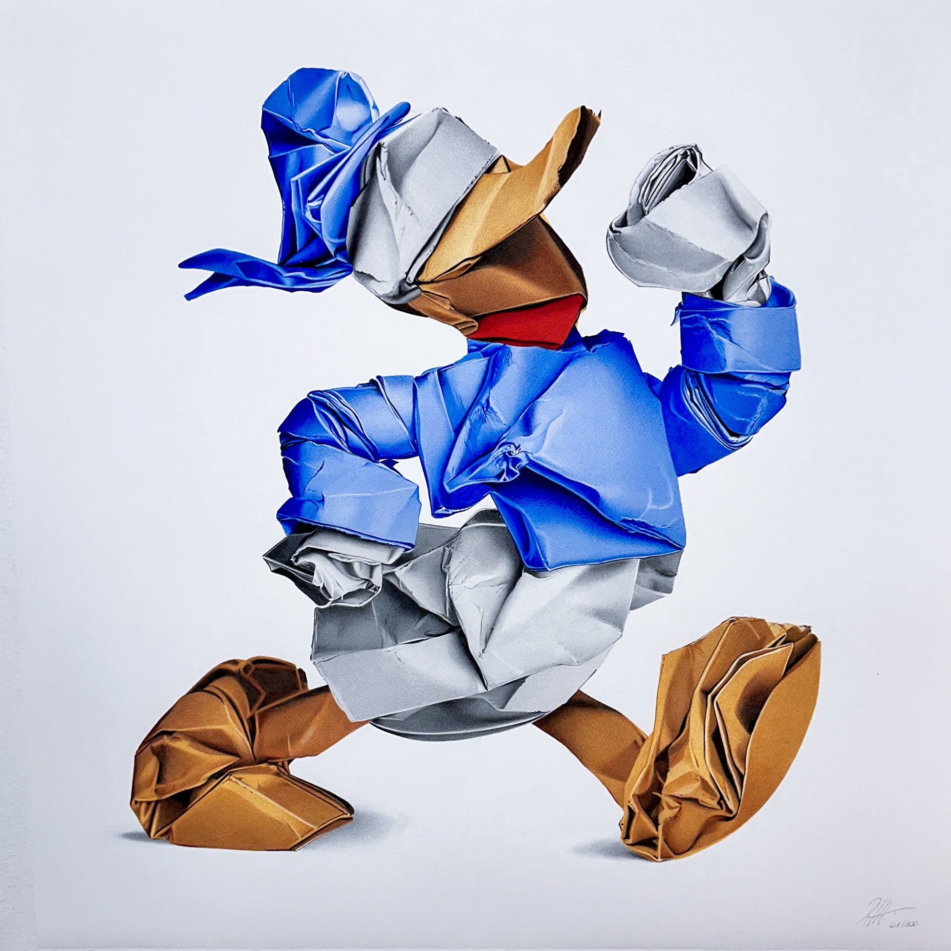 Donald Duck Origami Alessandro Paglia
