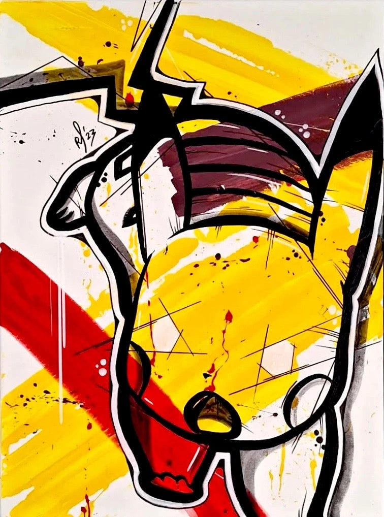 Pikachu the Yellow Mouse by Remco Schakelaar by Remco Schakelaar - Signature Fine Art