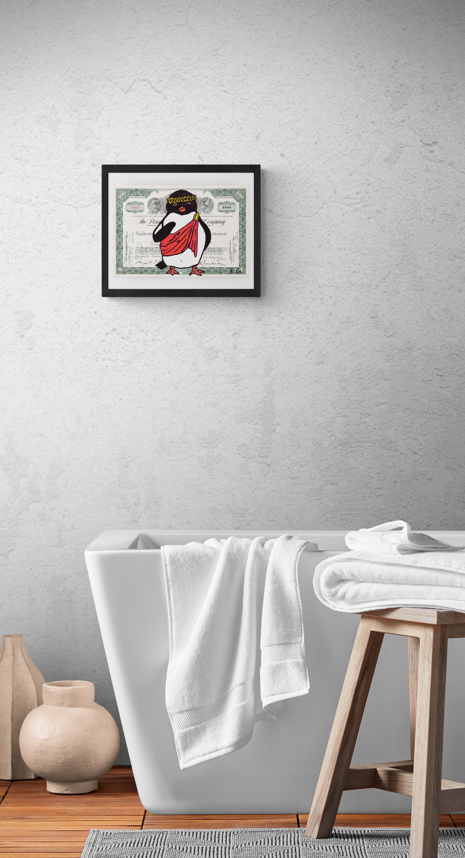Ceasar Penguino by Eva Goubin (Official Limited Edition Print) by Eva Goubin - Signature Fine Art