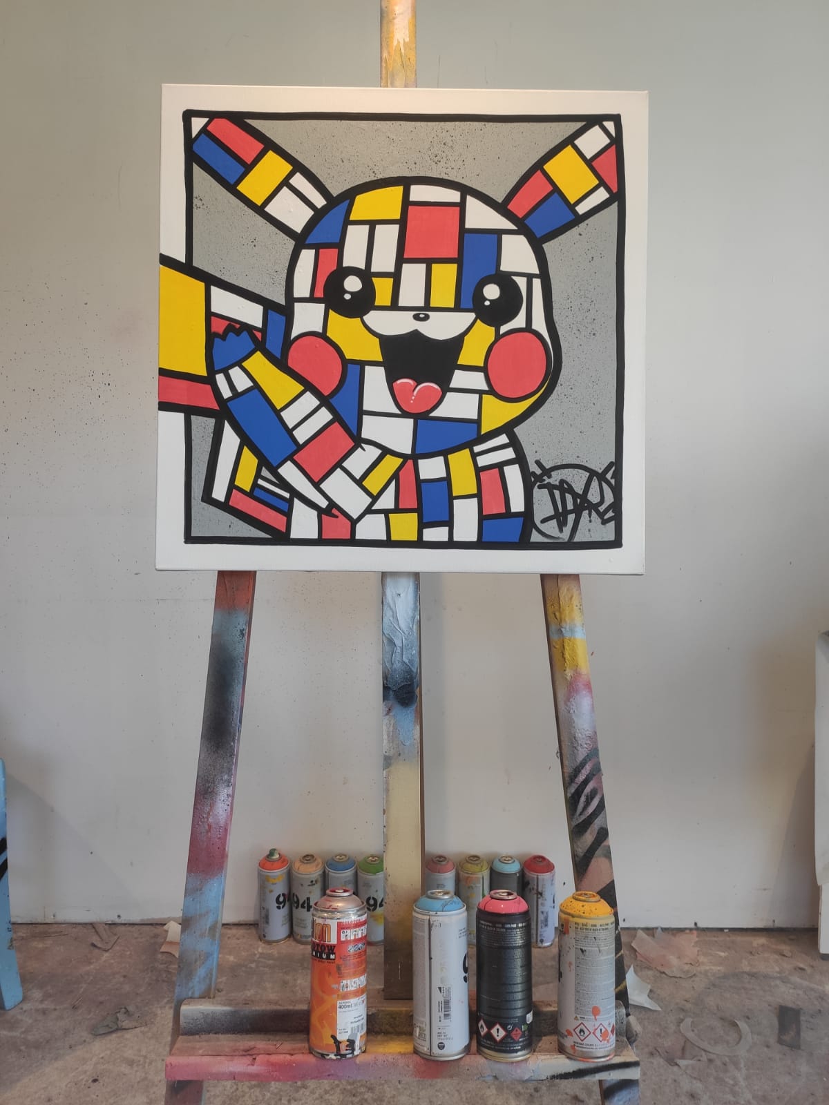 Pikachu Mondrian Daru