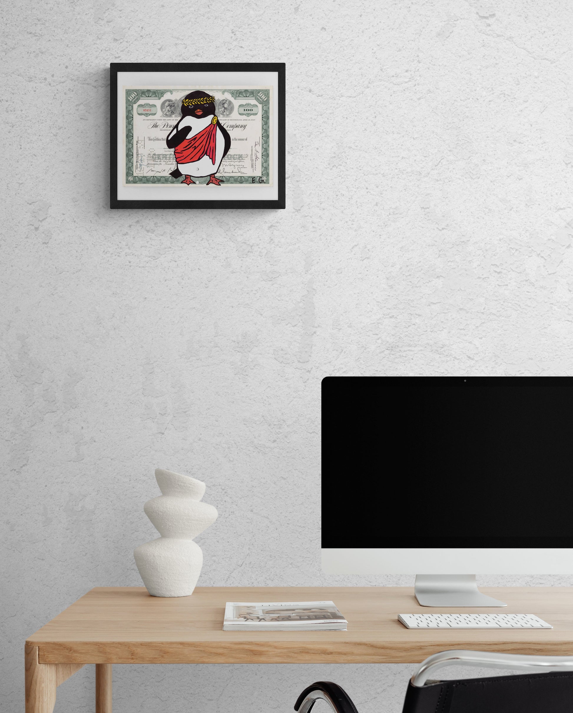 Ceasar Penguino by Eva Goubin (Official Limited Edition Print) by Eva Goubin - Signature Fine Art