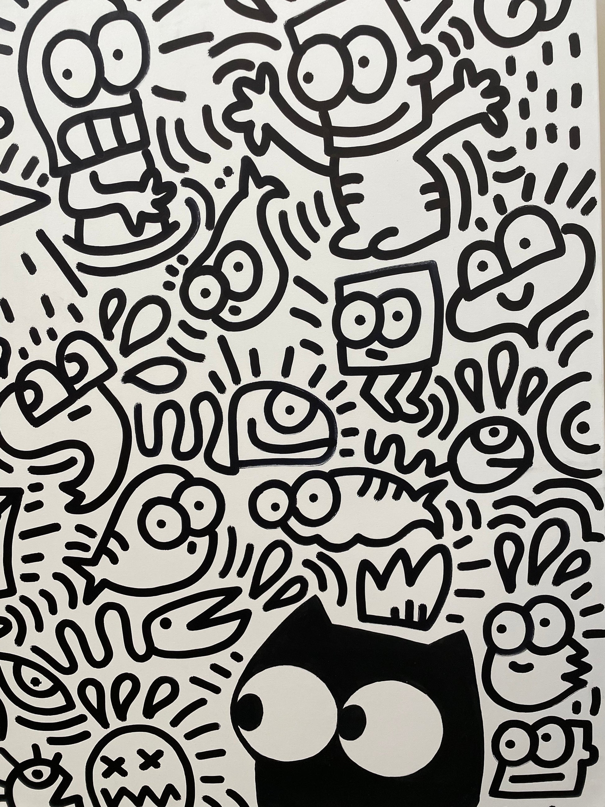Scribble Invasion by BBQueen by BBQUEEN - Signature Fine Art