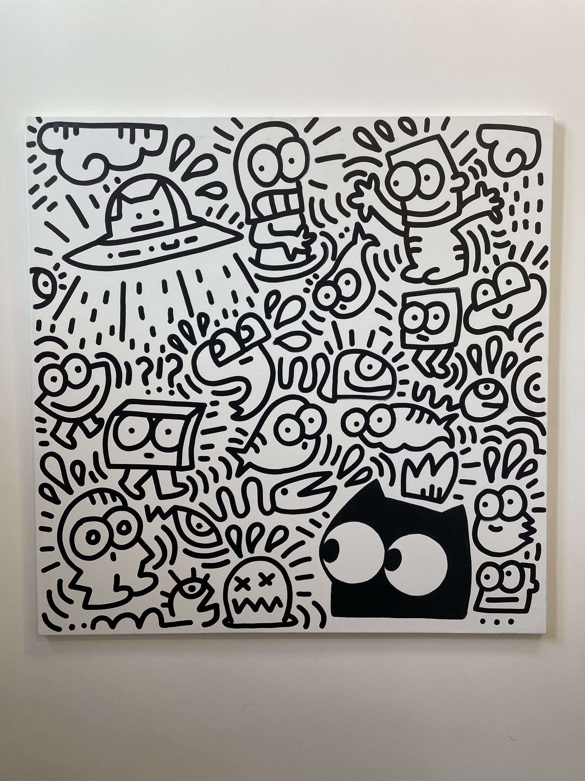 Scribble Invasion by BBQueen by BBQUEEN - Signature Fine Art