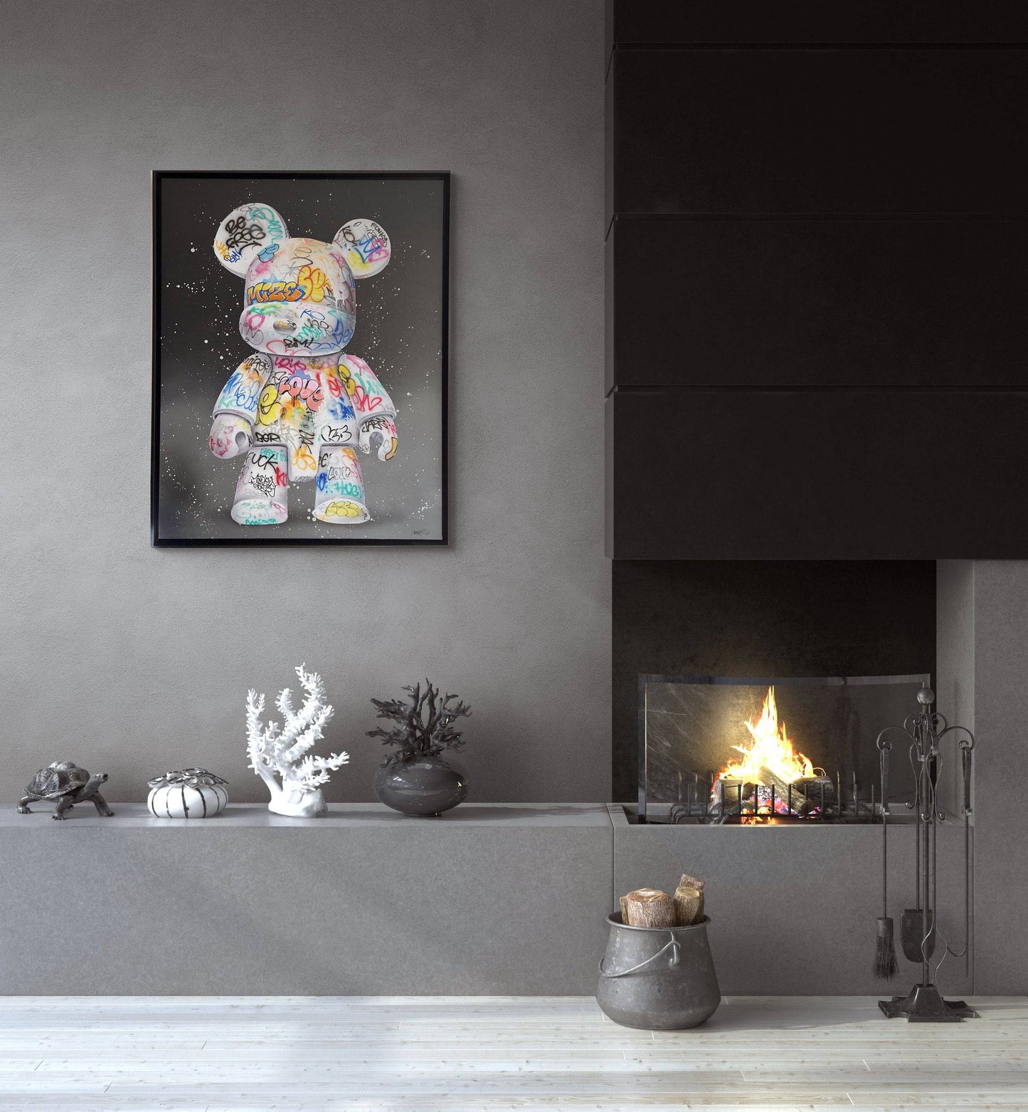 Vandalized Bear by Onemizer - Signature Fine Art