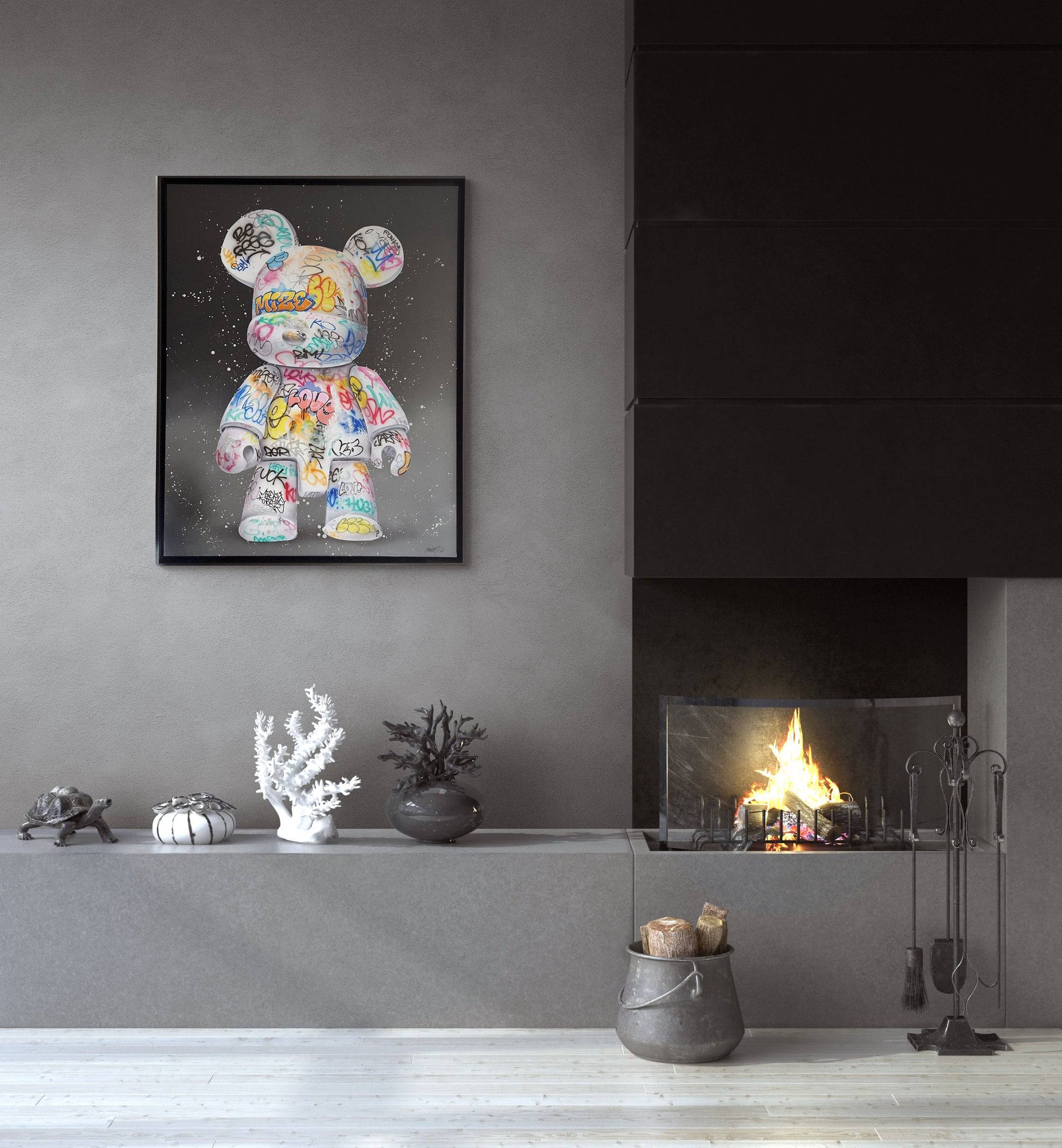 Vandalized Bear by Onemizer - Signature Fine Art