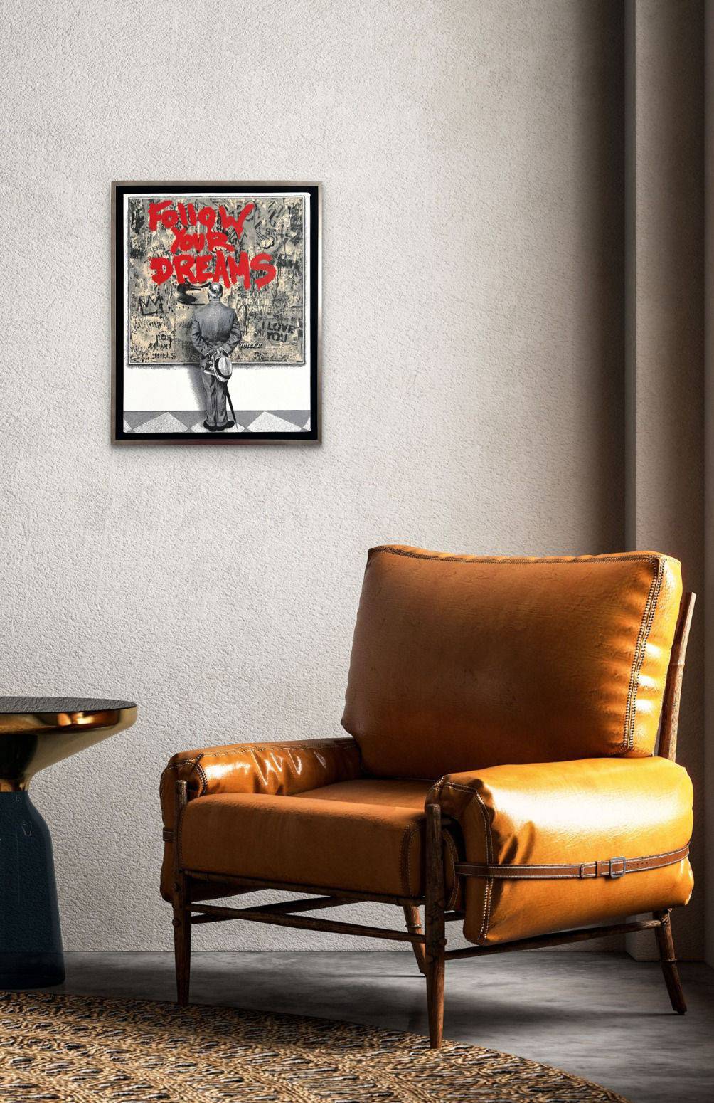 Street Connoisseur  (Screen print on canvas) by Mr. Brainwash - Signature Fine Art