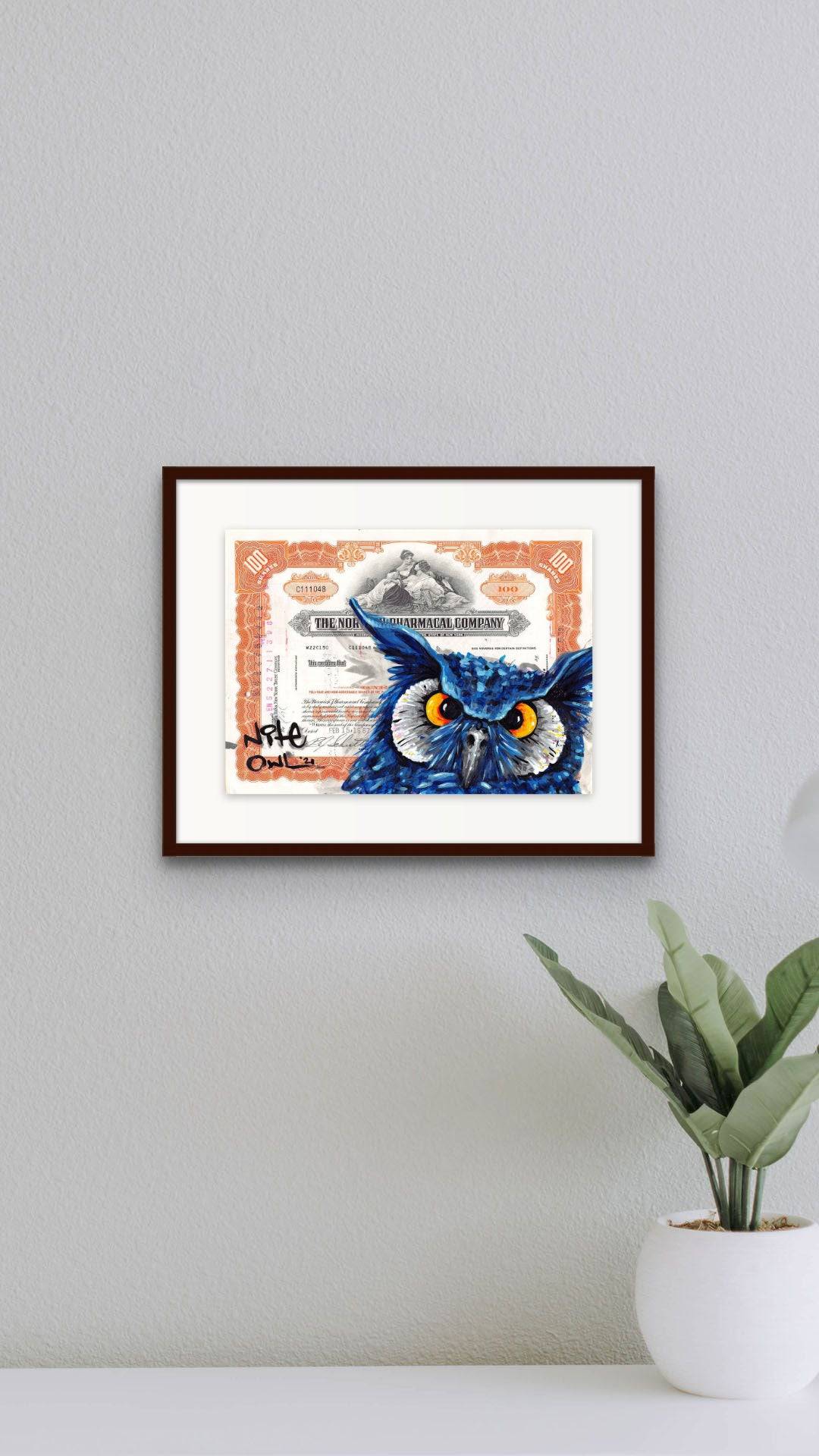 Blue whoo by Nite Owl - Signature Fine Art