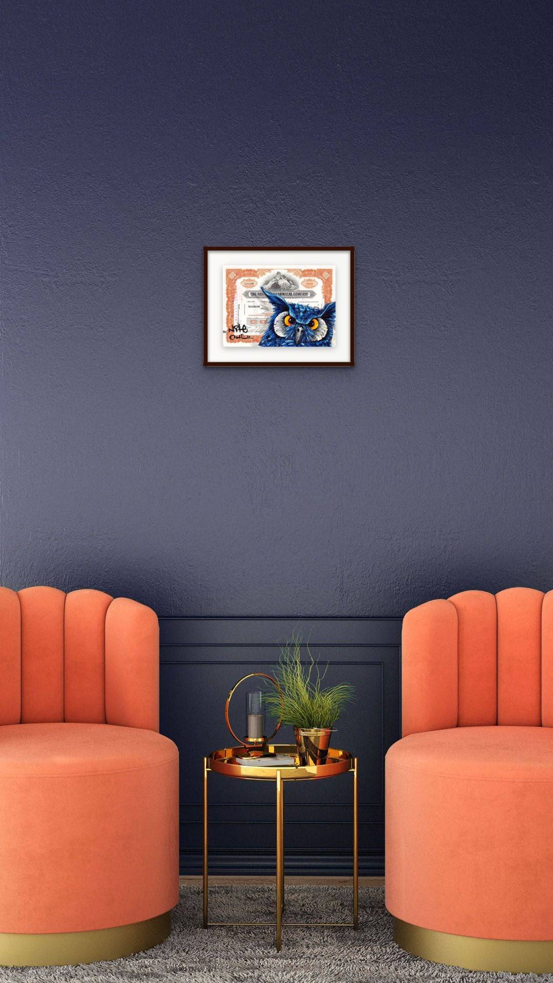 Blue whoo by Nite Owl - Signature Fine Art