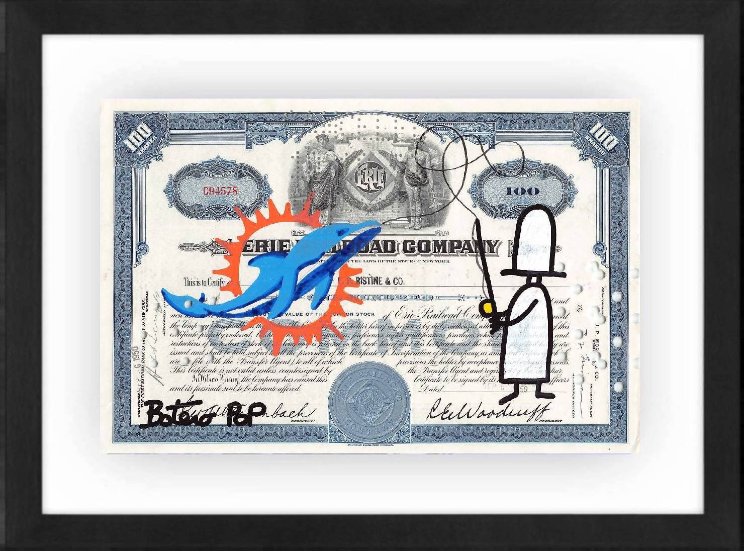 Miami Dolphins by Botero Pop - Signature Fine Art