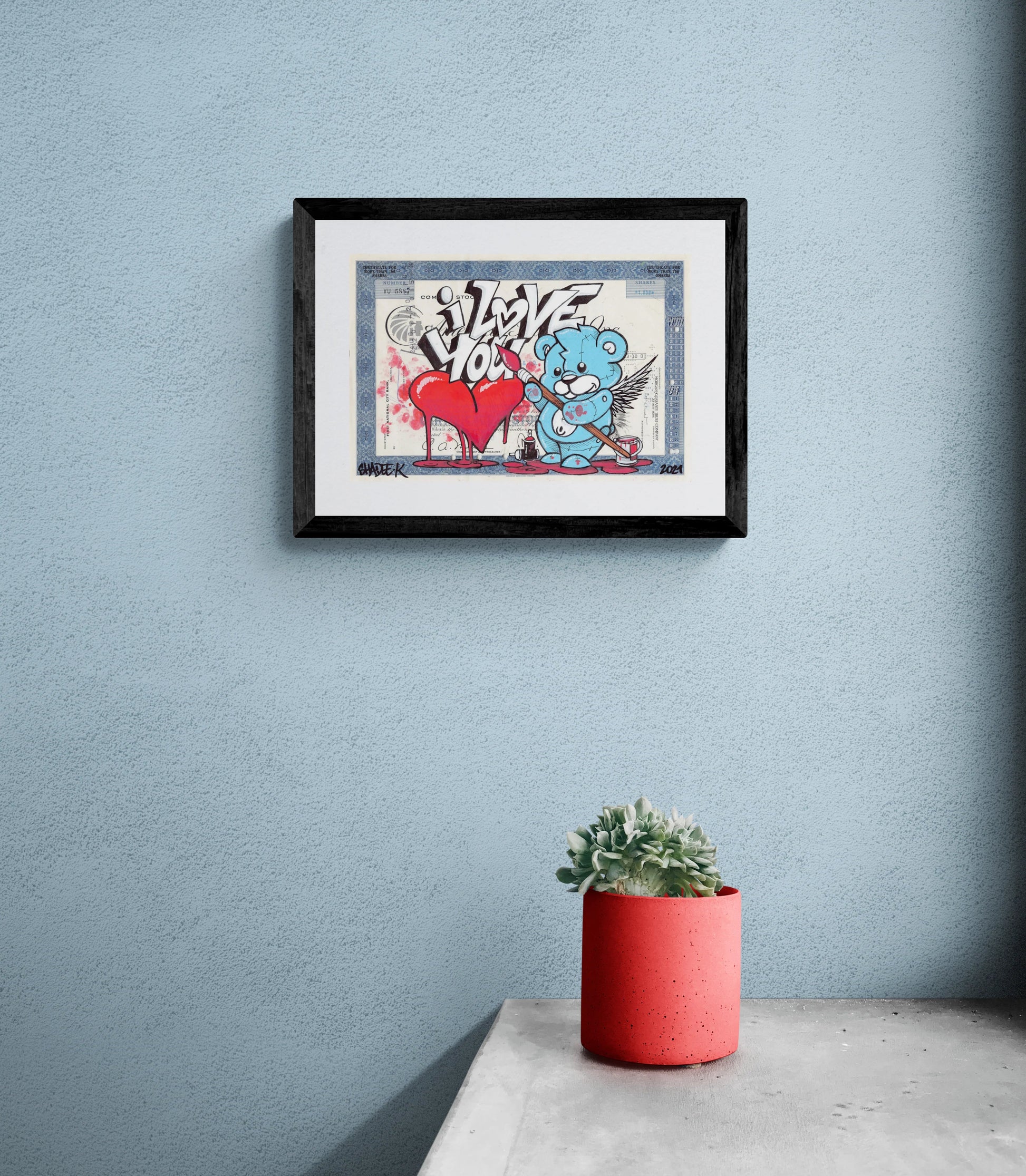 I love you (print) by Shadee K. - Signature Fine Art