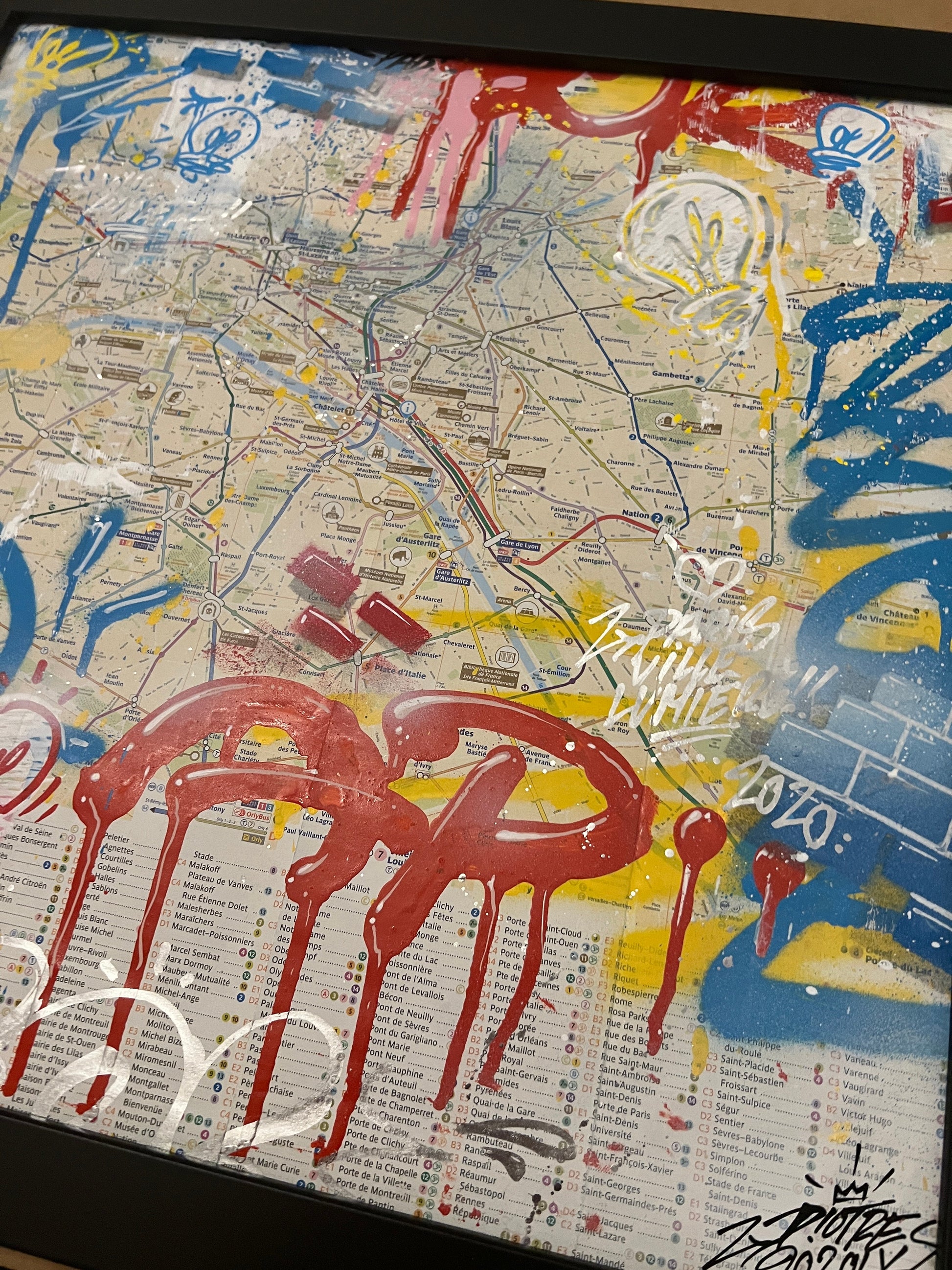 Paris Subway Map III by Piotre by Piotre - Signature Fine Art