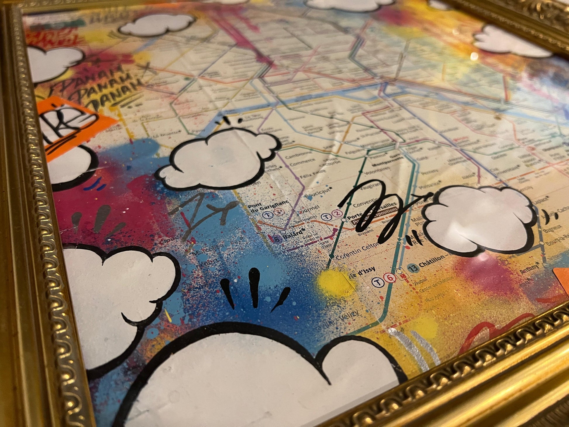 Paris Subway Map (Mixed Media) by Piotre - Signature Fine Art