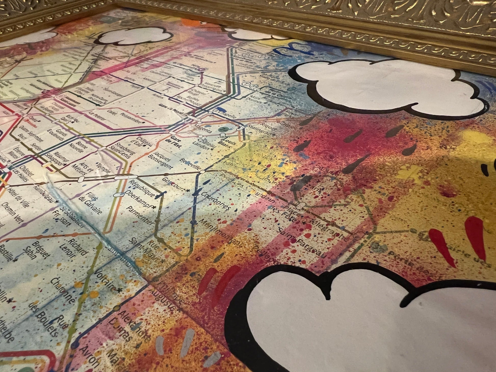 Paris Subway Map (Mixed Media) by Piotre - Signature Fine Art