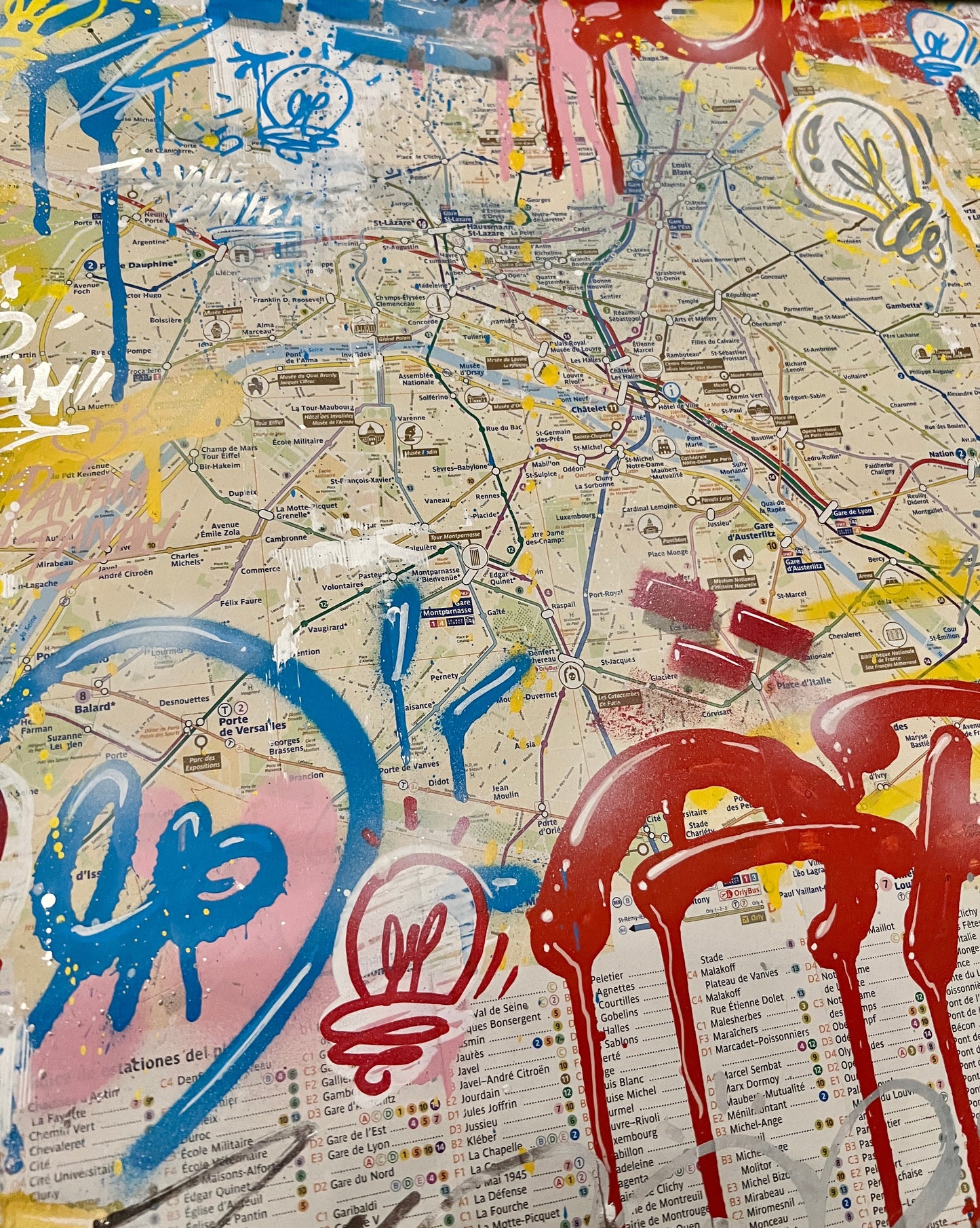 Paris Subway Map III by Piotre by Piotre - Signature Fine Art