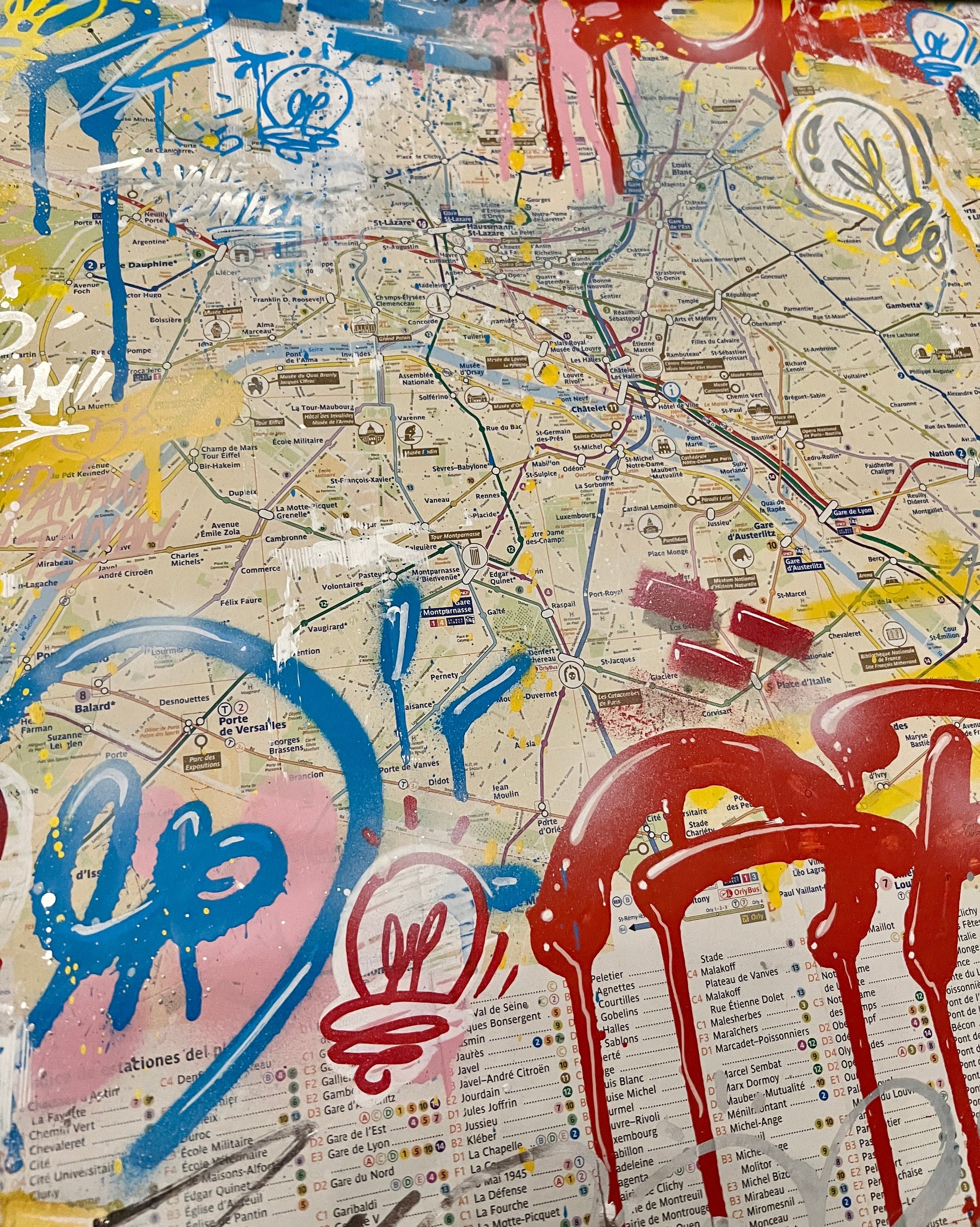 Paris Subway Map III by Piotre by Piotre - Signature Fine Art