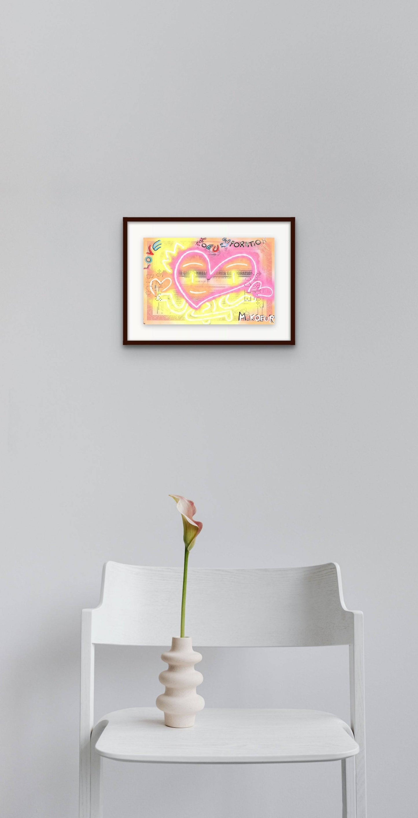 Neon Love KoeurPoration by M. Koeur - Signature Fine Art