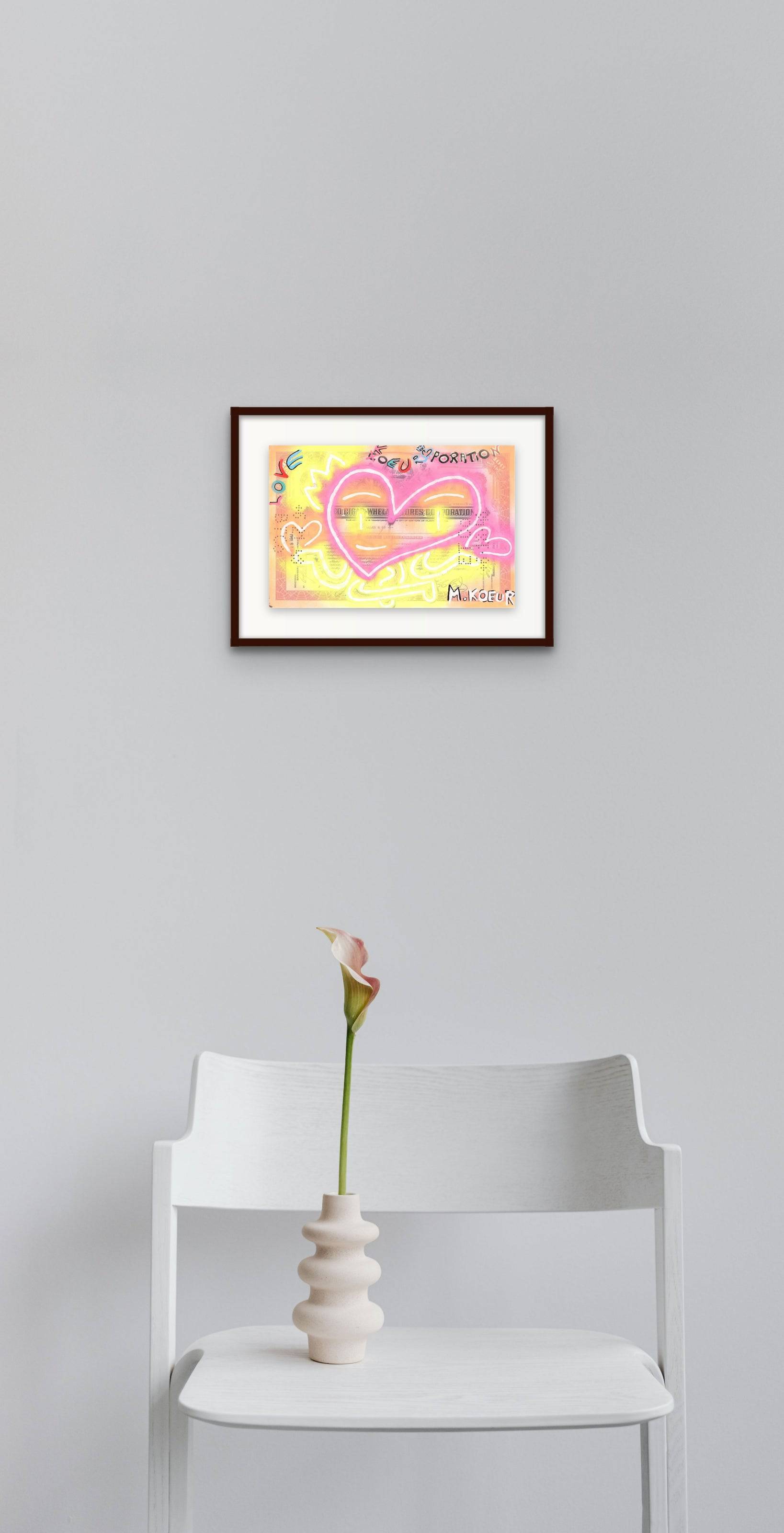 Neon Love KoeurPoration by M. Koeur - Signature Fine Art