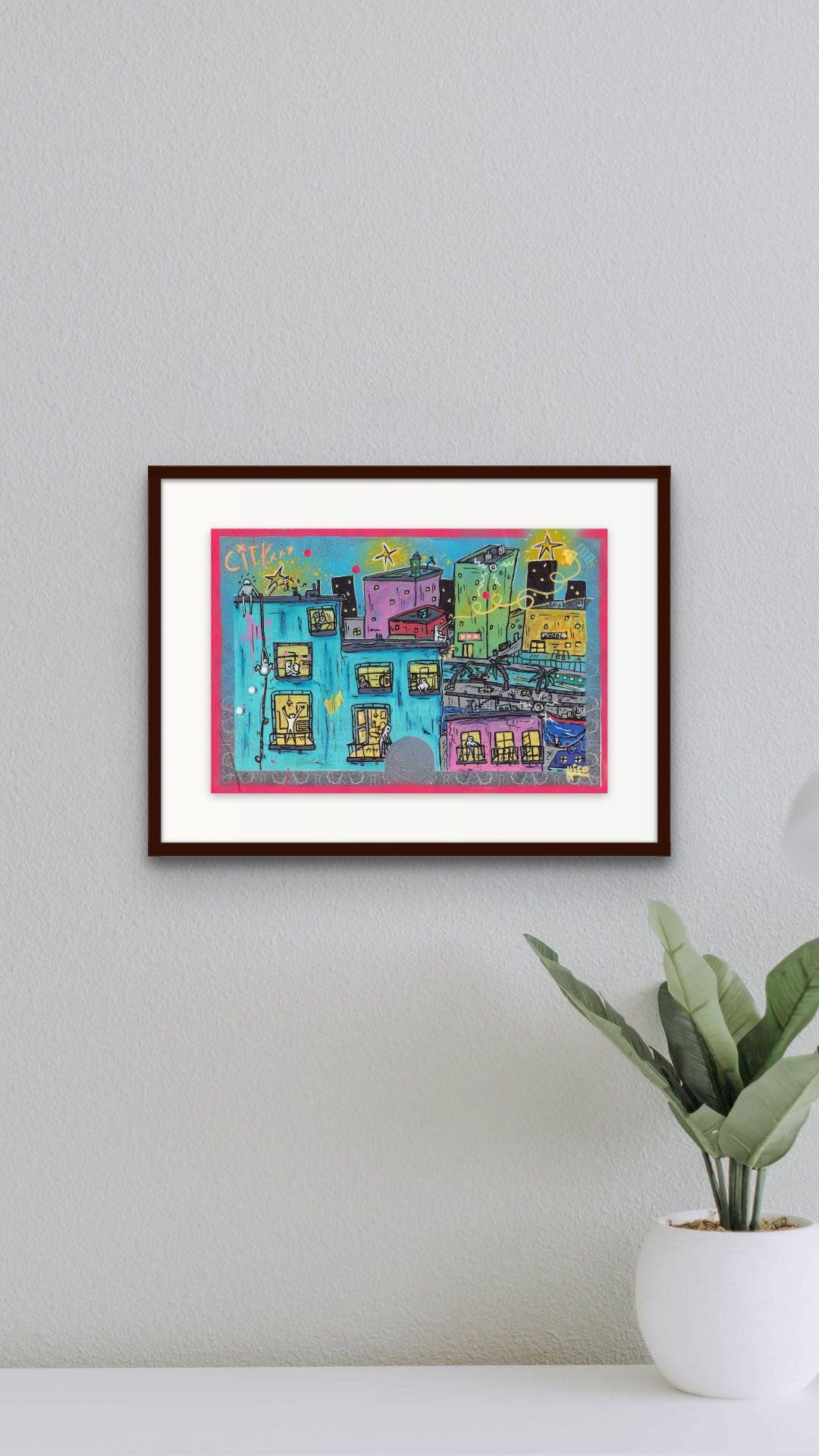 Night city by Hico - Signature Fine Art