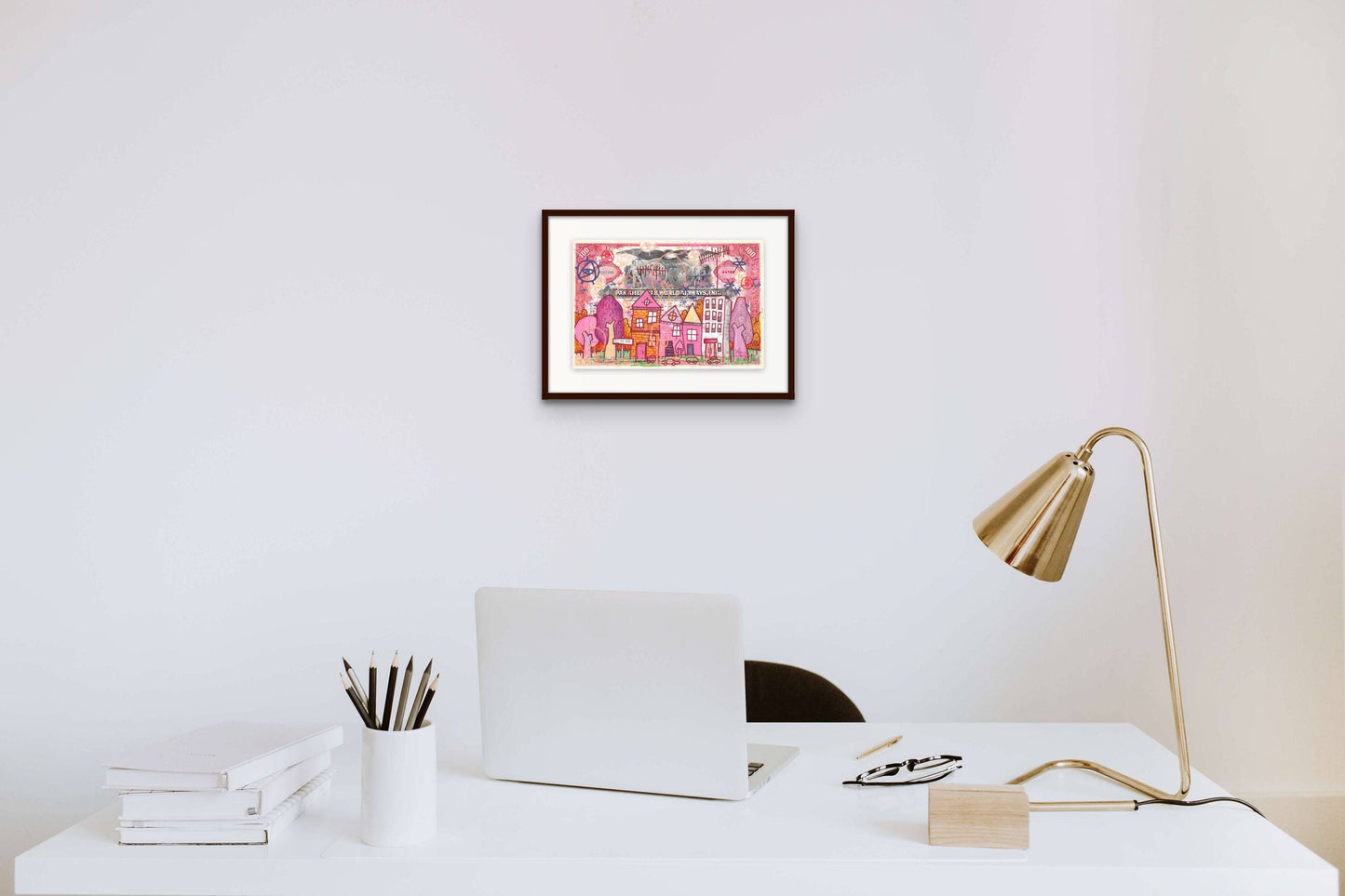 Pink City by Micowel - Signature Fine Art
