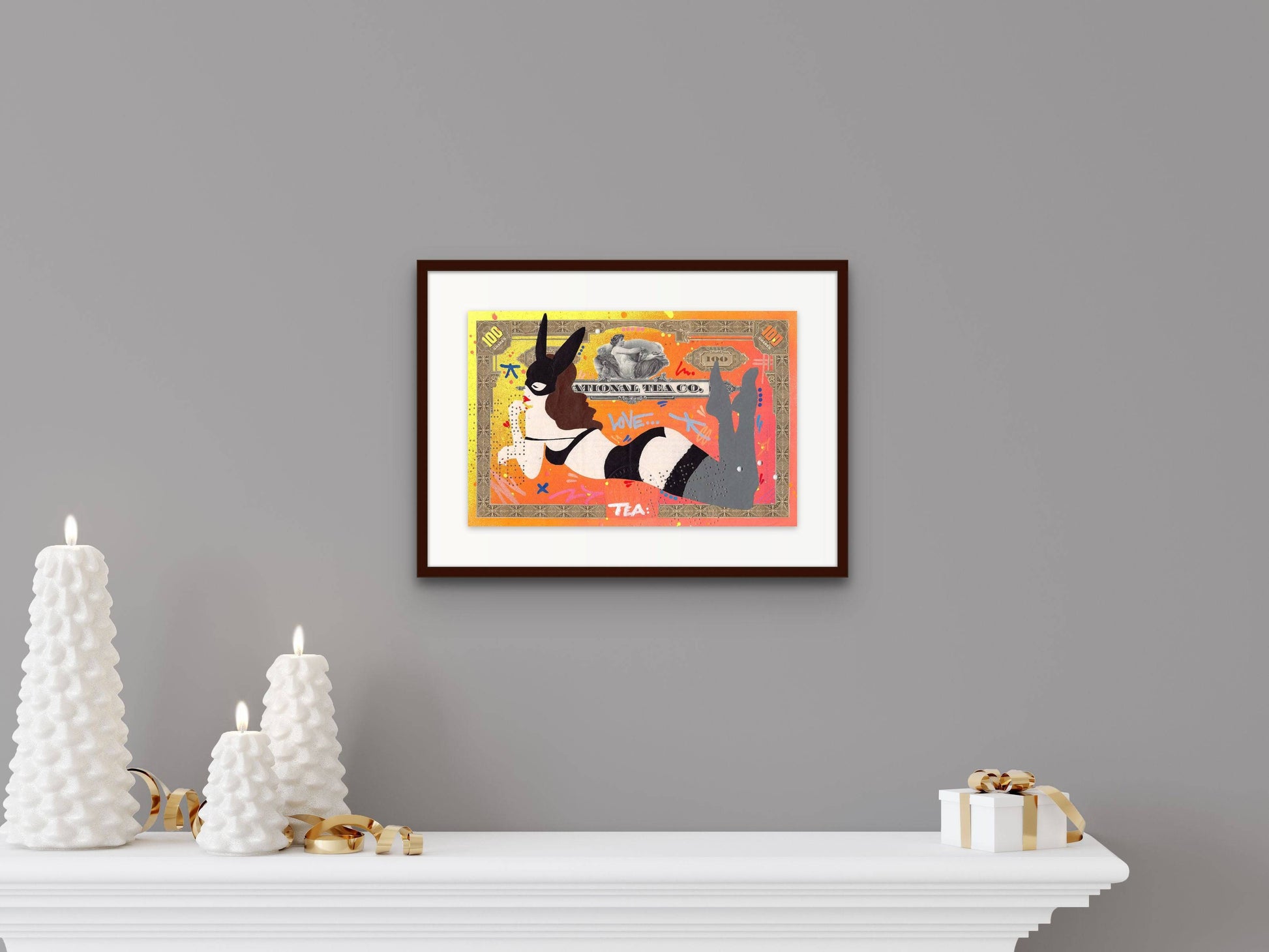 The Lady with Bunny Ears by Socrate - Signature Fine Art